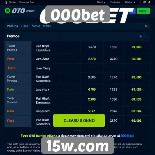 Promoções e bônus atraentes no site 000bet